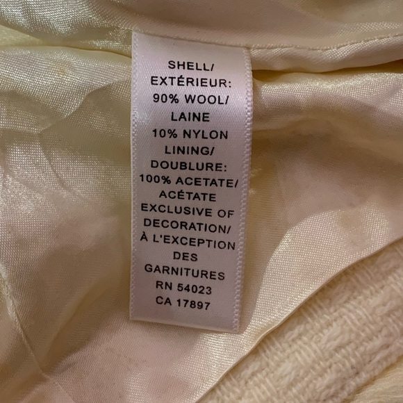 VTG Banana Republic Cream Wool  Jacket/Blazer - 2P - Picture 11 of 12